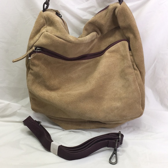 Free People Brown Suede Hobo Bag - Picture 3 of 8